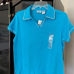 NWT Ladies Turquoise Knit top Size MED